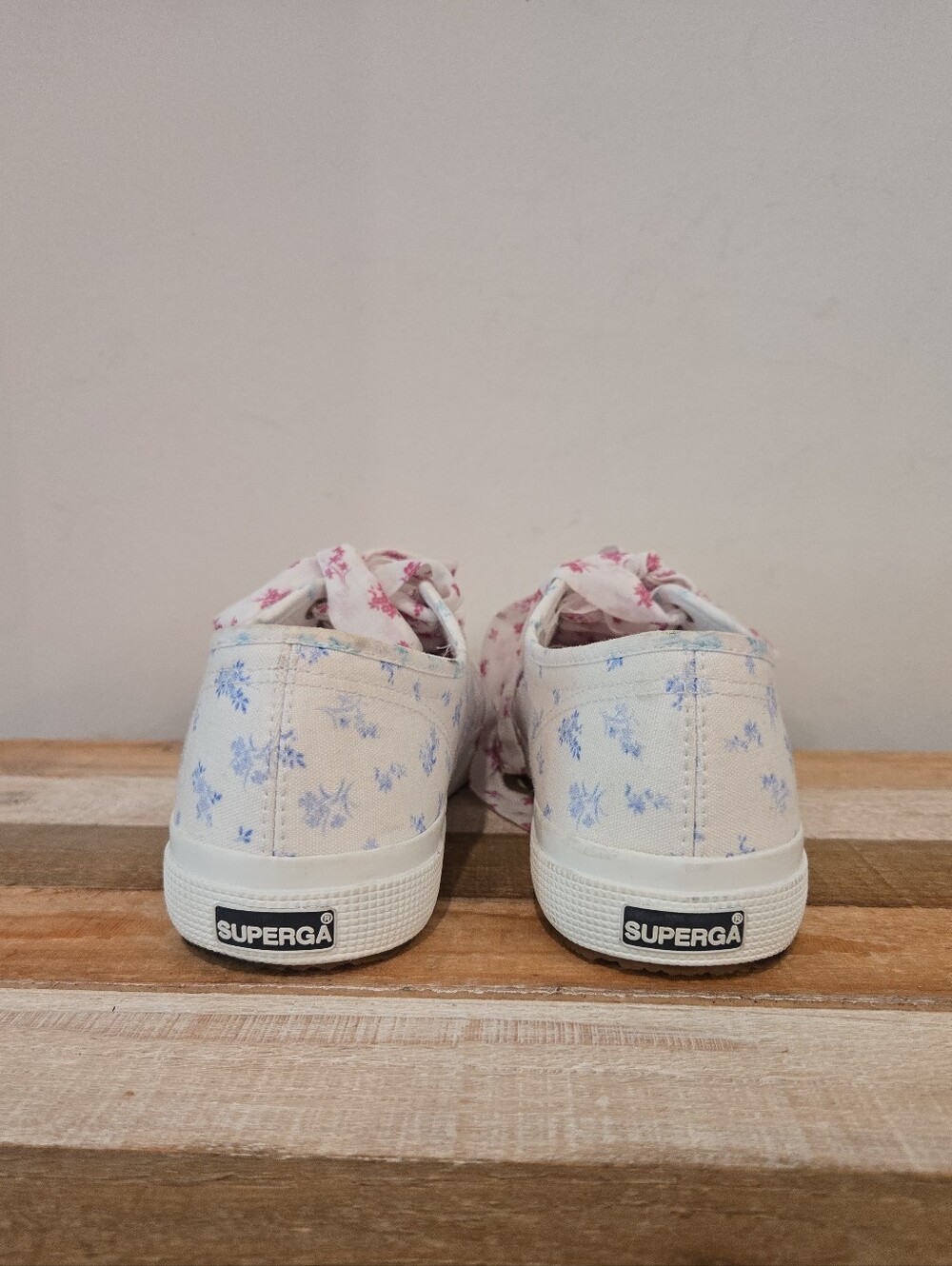 Superga x LoveShackFancy Flower Sneakers Size 41/US 9.5 - Picture 6 of 11